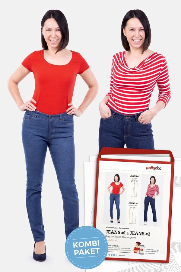 Pattydoo Jeans #1 und #2, Kombi- Paket, regular waist/slim, Gr. 32- 54